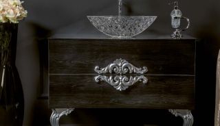 Тумба под раковину Armadi Art Neoart 80см тёмное дерево 831-080-BW